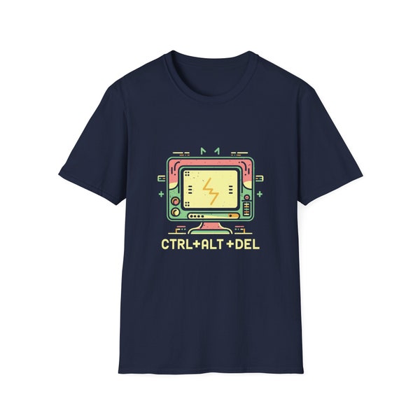 Strg + Alt + Entf Nostalgisches Tech Junkie-T-Shirt - kostenloser Versand