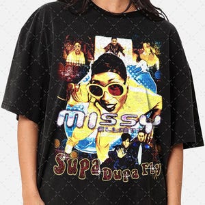 Limited Missy Elliot Bootleg 90s Graphic Tee, Raptees Gift for woman and man Unisex T-shirt