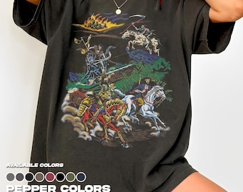 Comfort Colors Four Horsemen Dark Fantasy 90s Graphic Tee