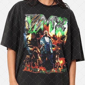 Limited Dmx It&#39;s Dark and Hell Is Hot 90s Graphic Tee, Raptees Gifts For Woman and Man Unisex T-Shirt
