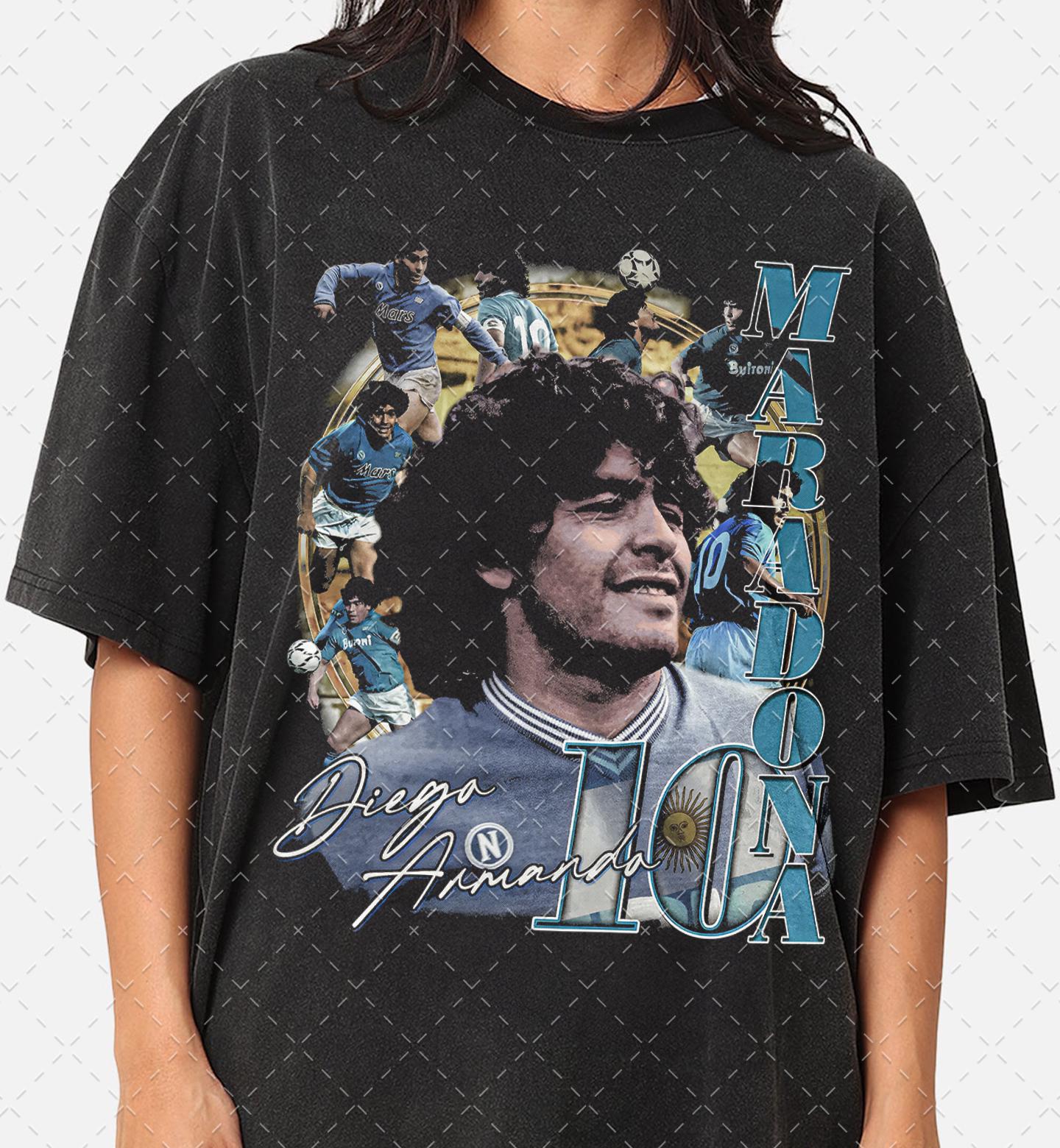 Limited Diego Maradona 90s Graphic Tee, Unisex Football T-shirt - Etsy