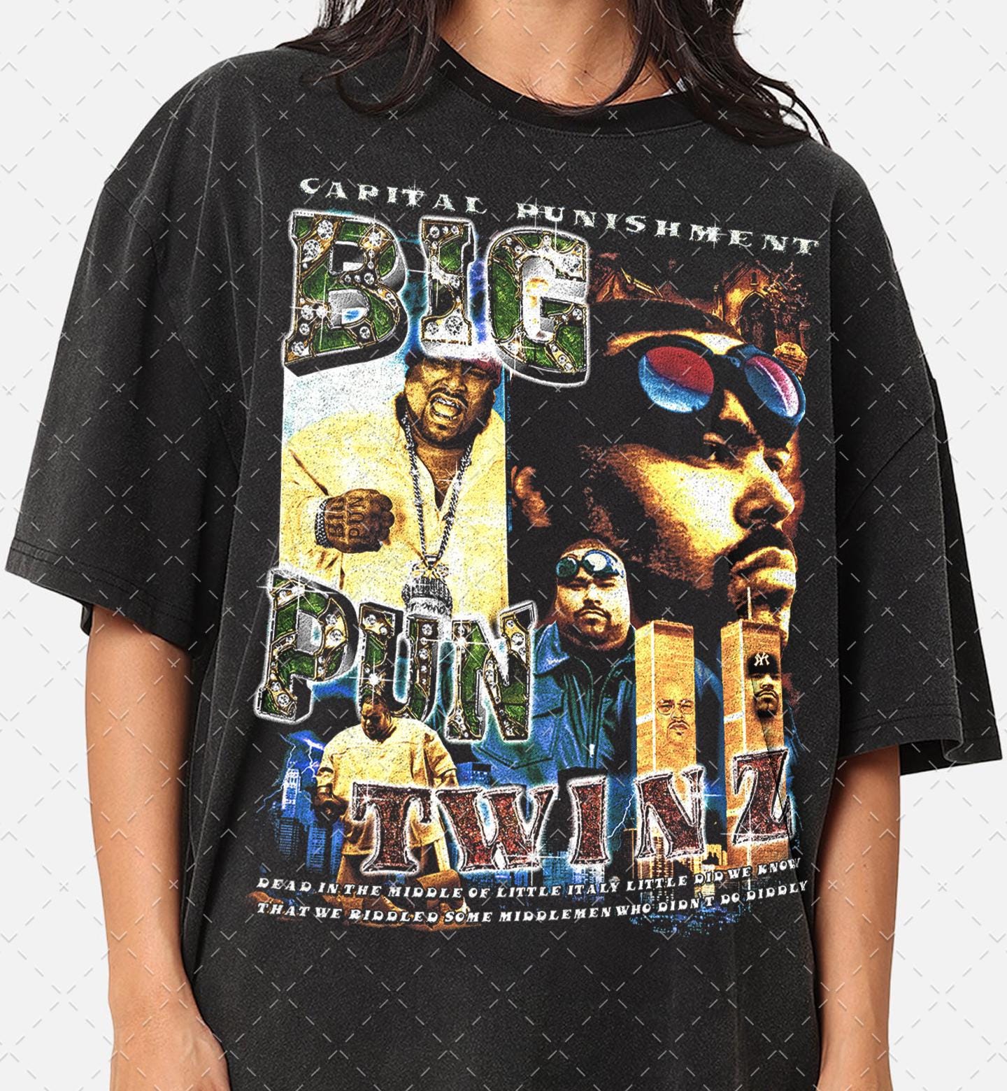 90s 00s スラング ハンドサイン ビンテージ Tシャツ raptee