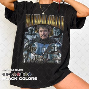 Comfort Colors® Mandalorian Shirt, Vintage 90s Mandalorian Tee, Retro 90s Graphic T-Shirt, Fan Gift, Unisex Tee image 2