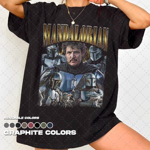 Comfort Colors® Mandalorian Shirt, Vintage 90s Mandalorian Tee, Retro 90s Graphic T-Shirt, Fan Gift, Unisex Tee image 6