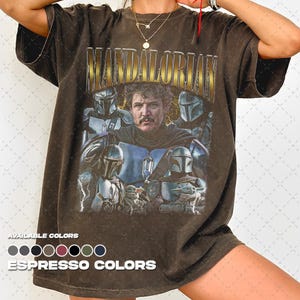 Comfort Colors® Mandalorian Shirt, Vintage 90s Mandalorian Tee, Retro 90s Graphic T-Shirt, Fan Gift, Unisex Tee image 3