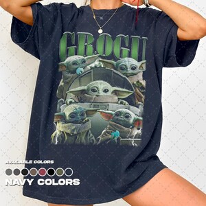 Comfort Colors® Grogu Shirt, Vintage90s Grogu Tee, Retro 90s Graphic T-Shirt, Fan Gift, Unisex Tee image 5