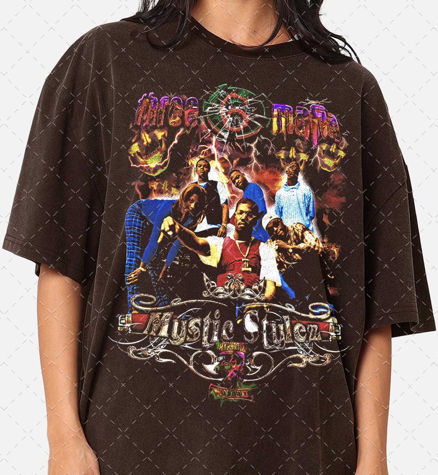 Three 6 Mafia Bootleg Graphic Tee: 90s Raptees Unisex T-shirt - Etsy