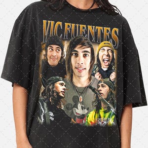 Limited Vic Fuentes Vintage Shirt  Gift for Woman anda Man