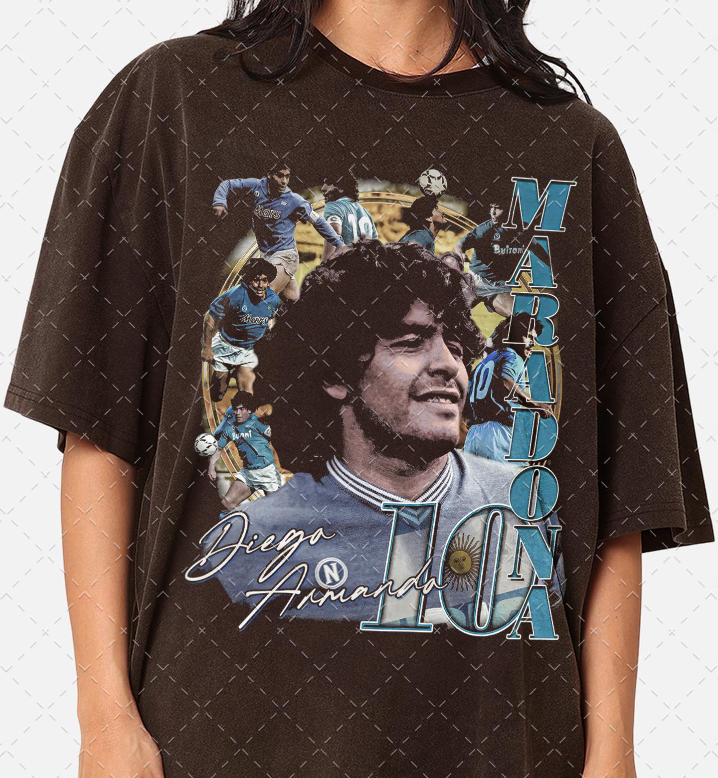 限定ディエゴ・マラドーナ 90年代グラフィックTシャツ、ユニセックス