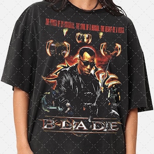Blade Wesley Snipes 90s Movie Graphic Tee image 1