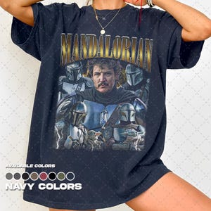 Comfort Colors® Mandalorian Shirt, Vintage 90s Mandalorian Tee, Retro 90s Graphic T-Shirt, Fan Gift, Unisex Tee image 5