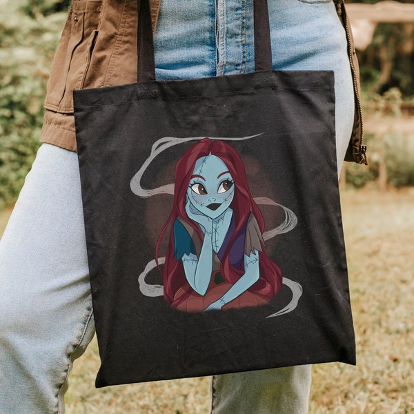 Tote Bag Sally A Nightmare Before Christmas | Witchy Grocery Tote | Dark Cottagecore Shopper | Witchy Tasche | Tim Burton Style Bag