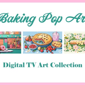 Baking Pop Art Samsung Frame TV Art, Set of 12 for Samsung The Frame TV, Digital TV Art Collection