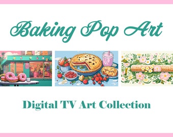 Baking Pop Art Samsung Frame TV Art, Set of 12 for Samsung The Frame TV, Digital TV Art Collection