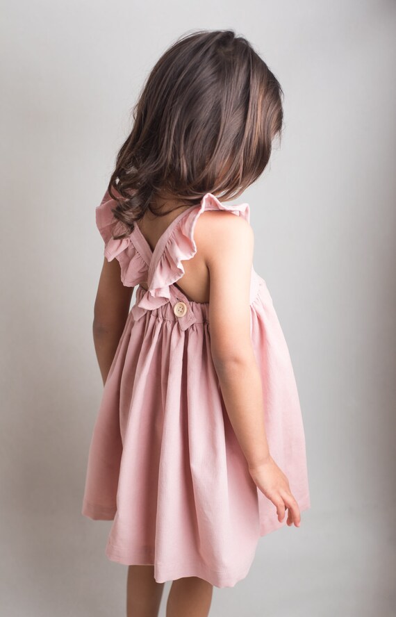 pink knee length dress Stunning Blush Pink Lace Knee Length Bridal Party Dress W/Illusion Nec   DaisyFormals-Bridesmaid and Formal Dresses in 59+ Colors