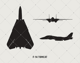 F-14トムキャットキーホルダー：クロムメッキ真鍮製戦闘機キーリング
