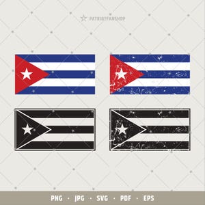 Cuba Flag svg, Cuban Flag png, Cuba Flag svg Bundle, Cuban Distressed flag, Latino svg, Cricut, Silhouette file, Printable, Car decal | 273
