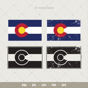Colorado State flag svg, Distressed Colorado flag png, Denver, Colorado Outline, CO svg, Cut File, Grunge eps, Vector Digital download | 212