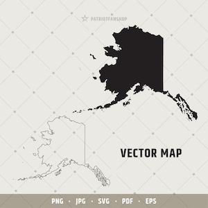 Alaska svg | Alaska State svg | Silhouette | Alaska Outline shirt | Map Printable Cricut | Alaska Magnets Svg | Digital File | PNG PDF | 203
