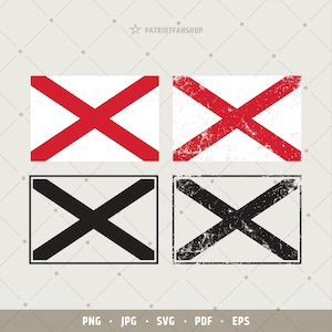 May include: Four digital images of a red cross on a white background. The first image is a clean, crisp design. The second image is a distressed version of the first image. The third image is a black cross on a white background. The fourth image is a distressed version of the third image.