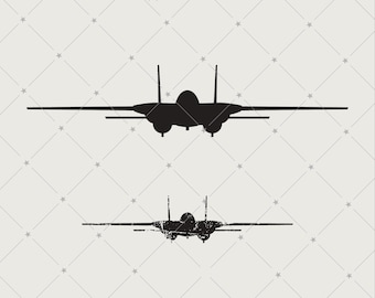 F-14 トムキャット軍用戦闘機 - パッチ ロゴ デカール エンブレム 紋章