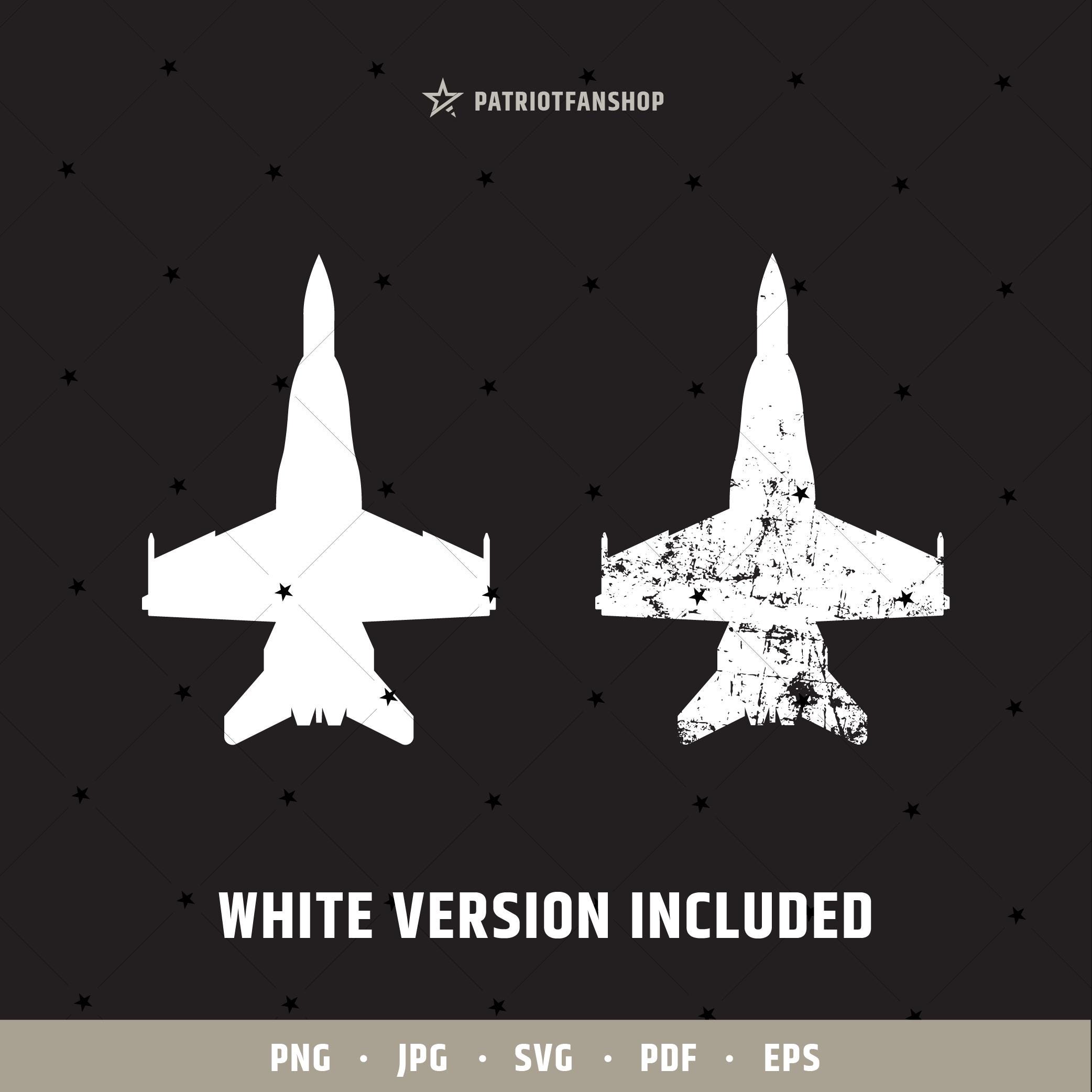F/A-18 スーパーホーネット ジェット戦闘機 上面図 シルエット SVG