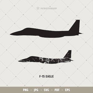 Vista lateral del águila F15 svg, avión de combate F-15 SVG, avión F-15 USAF, archivo de corte de avión F15 Air Force pdf, calcomanía de pared, eps, png / 256