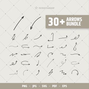 Pijlen svg bundel, handgeschreven pijlen svg, schets pijl png, doodle pijlen svg, pijl clipart, SVG-bestanden voor de cricut, digitale download | 288