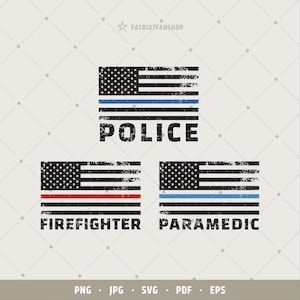 Police Flag Svg, Firefighter flag png, EMS svg, First responders, Thin blue line, Paramedic, Distressed flag svg, Cricut, Silhouette | 237