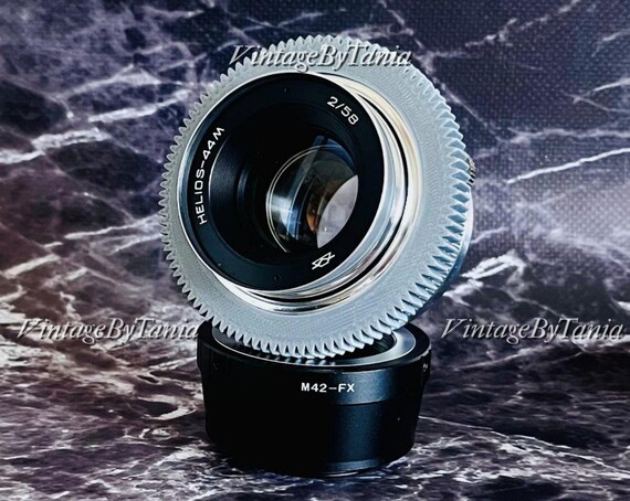Helios 44 M 58 mm f/2 アナモルフィックレンズ、楕円ボケ、M42-FX