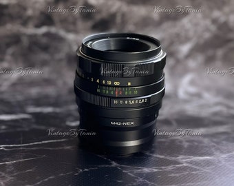 HELIOS-44М f2/58mm vintage lens  with adapter Sony E NEX, for E-mount