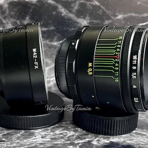 Helios-44-2 KMZ 58 mm F/2.0 Portrait-Objektiv mit Bokeh-Effekt und Adapter M42-FX
