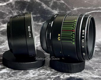 Helios-44-2 F2/58mm KMZ Lens With M42–fujifilm (FX) X-mount
