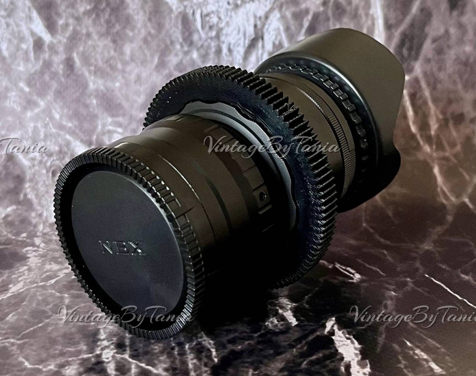 Helios-44-2 58 mm f2 シネアナモルフィックレンズ：楕円ボケ、E