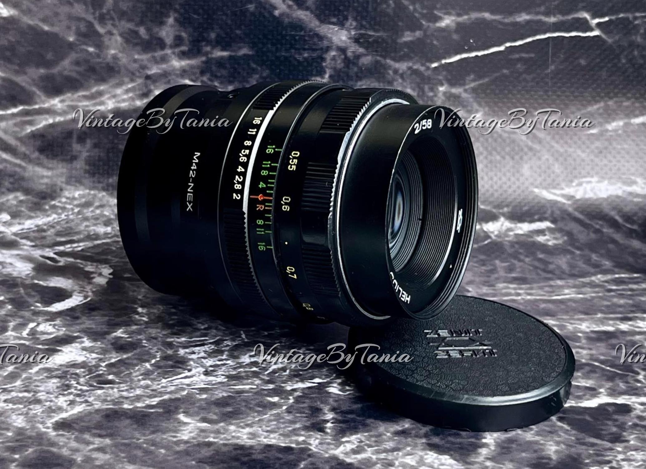 Helios-44m Anamorphic Lens: Vintage 58mm F/2, Sony E-mount Adapter