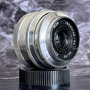 Industar-50 3.5/50 vintage rangefinder lens with M39 mount