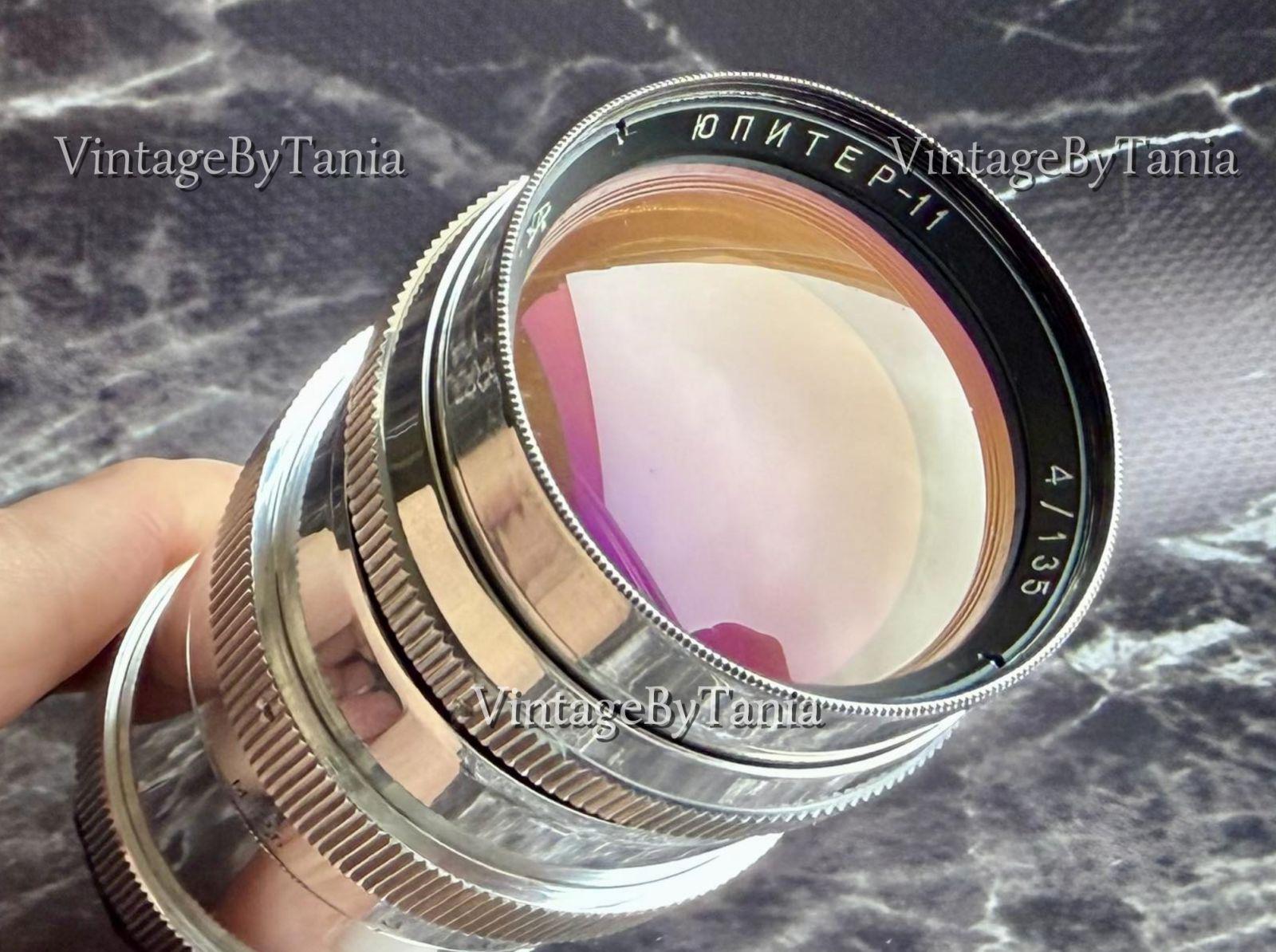 Objectif soviétique Jupiter-11 4/135 pour caméras Contax RF