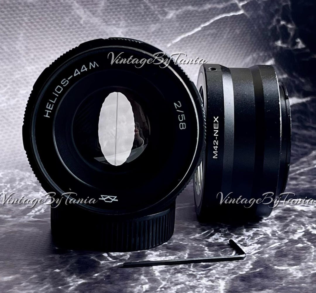 Anamorfake Helios 44M 58mm Eマウント Helios-44m Anamorphic Lens: Vintage 58mm F/2, Sony E-mount Adapter