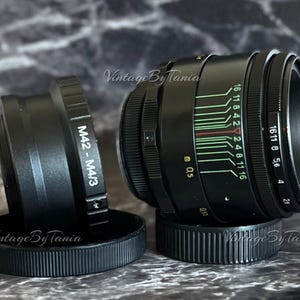 Helios-44-2 KMZ 58 mm F/2.0 USSR Porträt-Objektiv mit Adapter M42 – Mikro 4/3