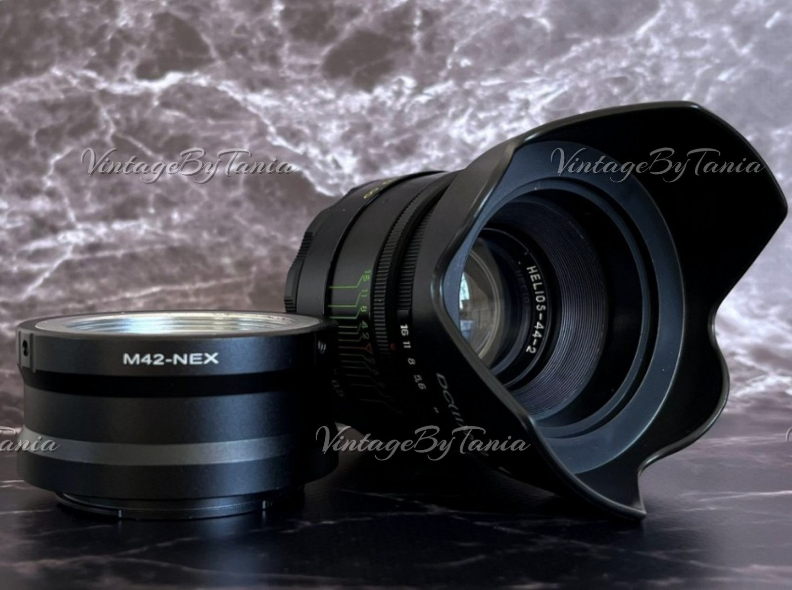 Helios-44-2 58mm F/2.0 ソ連製レンズ、ソニーE NEX用アダプター付き