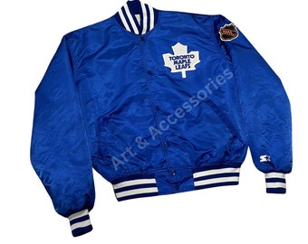 Vintage Toronto Maple Leafs Starter Satin NHL Hockey Jacket.