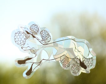 Suncatcher sticker “Renardeau” - Attrape-soleil - Décoration de fenêtre - Fait-main