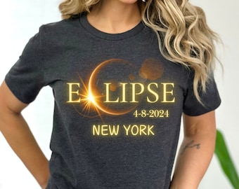 Custom City Total Solar Eclipse Twice In A Lifetime 2024 Shirt April 8 2024 USA Map Path of Totality Tee Spring America Eclipse Gift