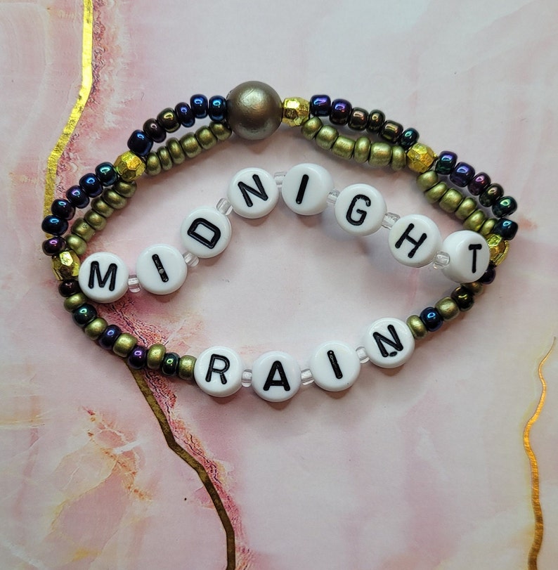 Bracelet de l'amitié Eras Tour Collection Minuits Midnight Rain