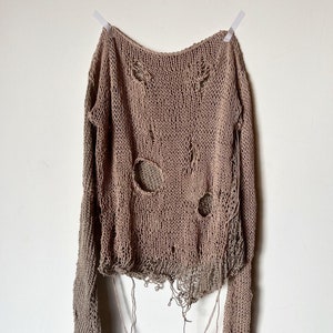 Distressed knit hot sale