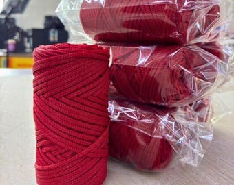 Braided Craft Cord 3.5mm, 100m Polypropylene Cord for DIY Projects, Bags and Accessories