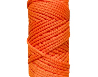 Coreless Braided Cord 3.5mm, 100m Flexible PP Craft Cord for Weaving and Accessories