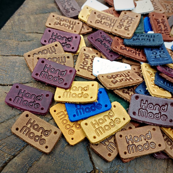 45 piezas Etiquetas hechas a mano Etiquetas de cuero PU Etiquetas de 45 piezas Etiquetas hechas a mano Etiquetas de cuero PU Etiquetas de
