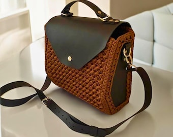 Crochet Bag Pattern – Beginner-Friendly PDF with Video Tutorial for DIY Handmade Handbag