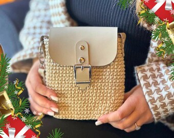Crochet Bag Kit. Beginner Crochet Kit: DIY Bag Pattern & Tutorial Included